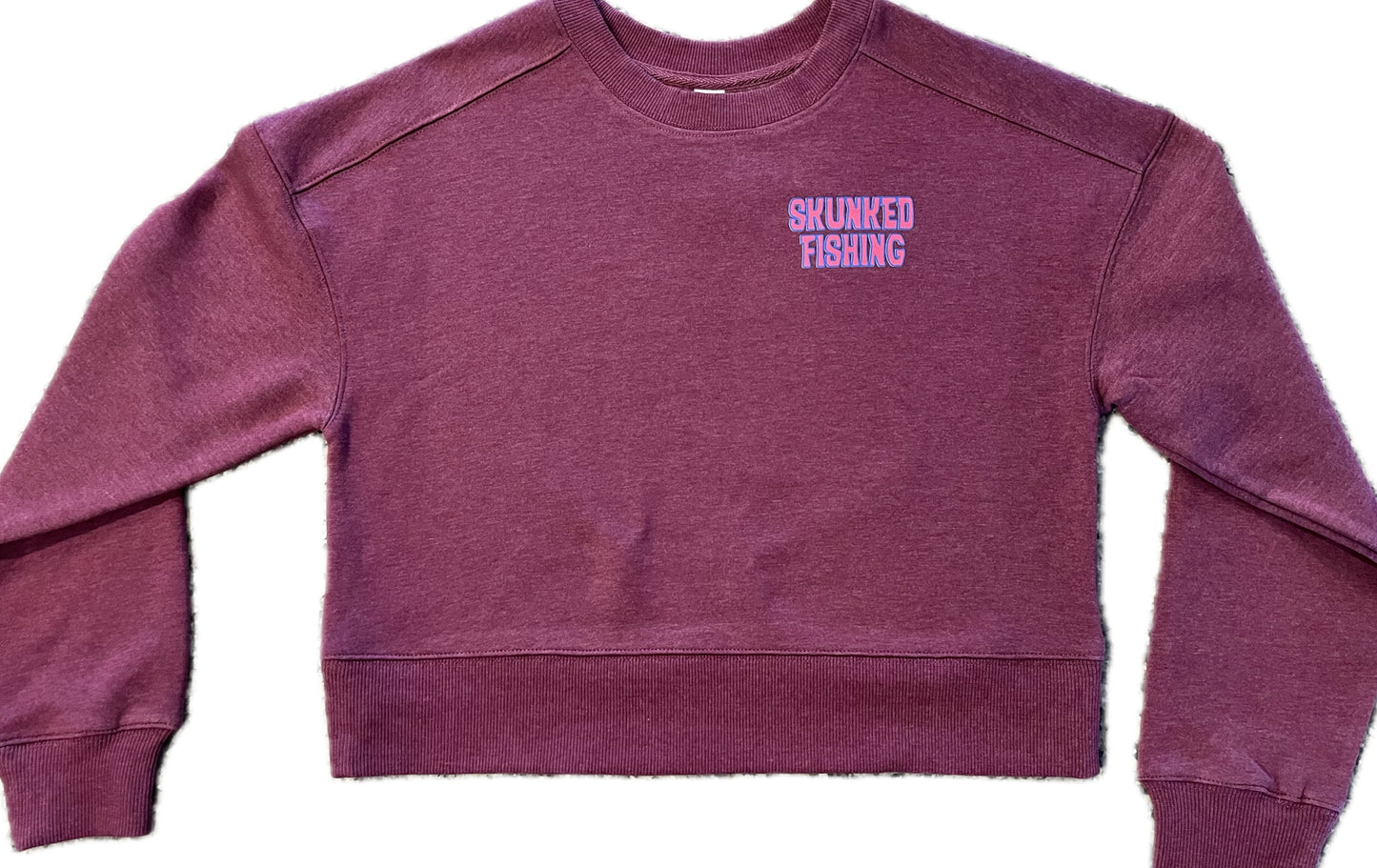 Skunked Badge Logo Crop Sweat Shirt