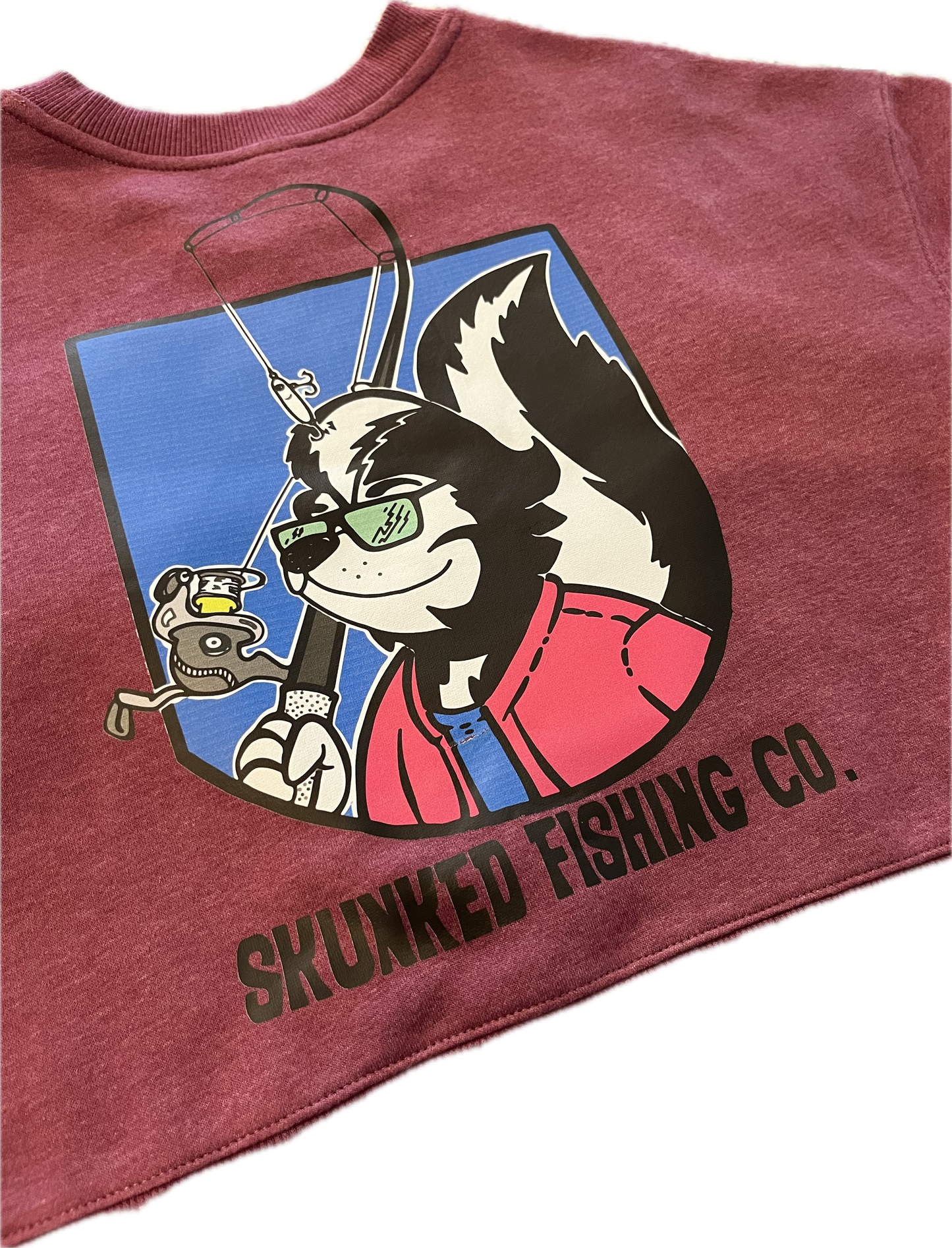 Skunked Badge Logo Crop Sweat Shirt
